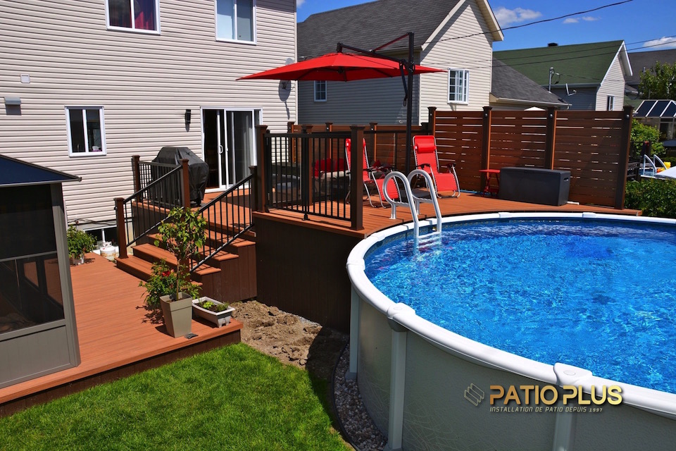 patio et deck de piscine
